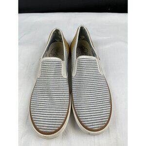 Tommy Bahama Women's White Striped/Yellow Shoes/ Slip on Size 9.5 SKU 4242